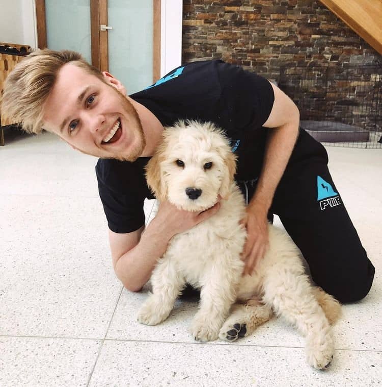 Lachlan and his dog otto